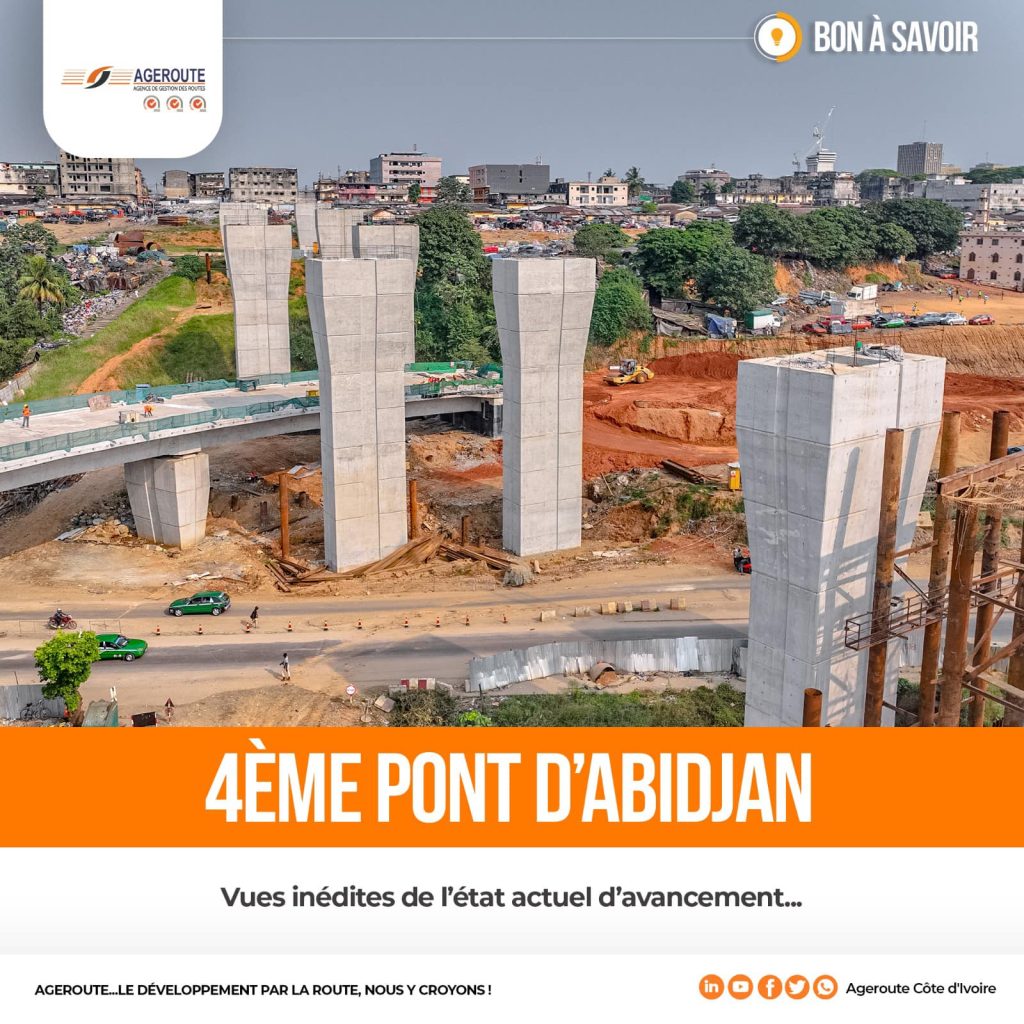 Me Pont Dabidjan Les Travaux De Construction Avancent Bien Des