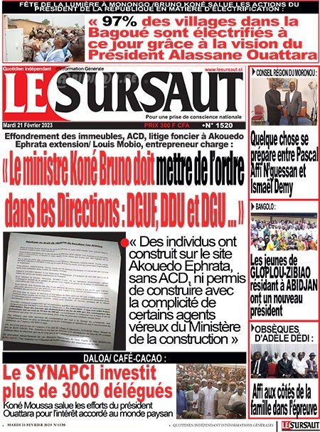 Titrologie F Vrier Revue De La Presse Ivoirienne Paris