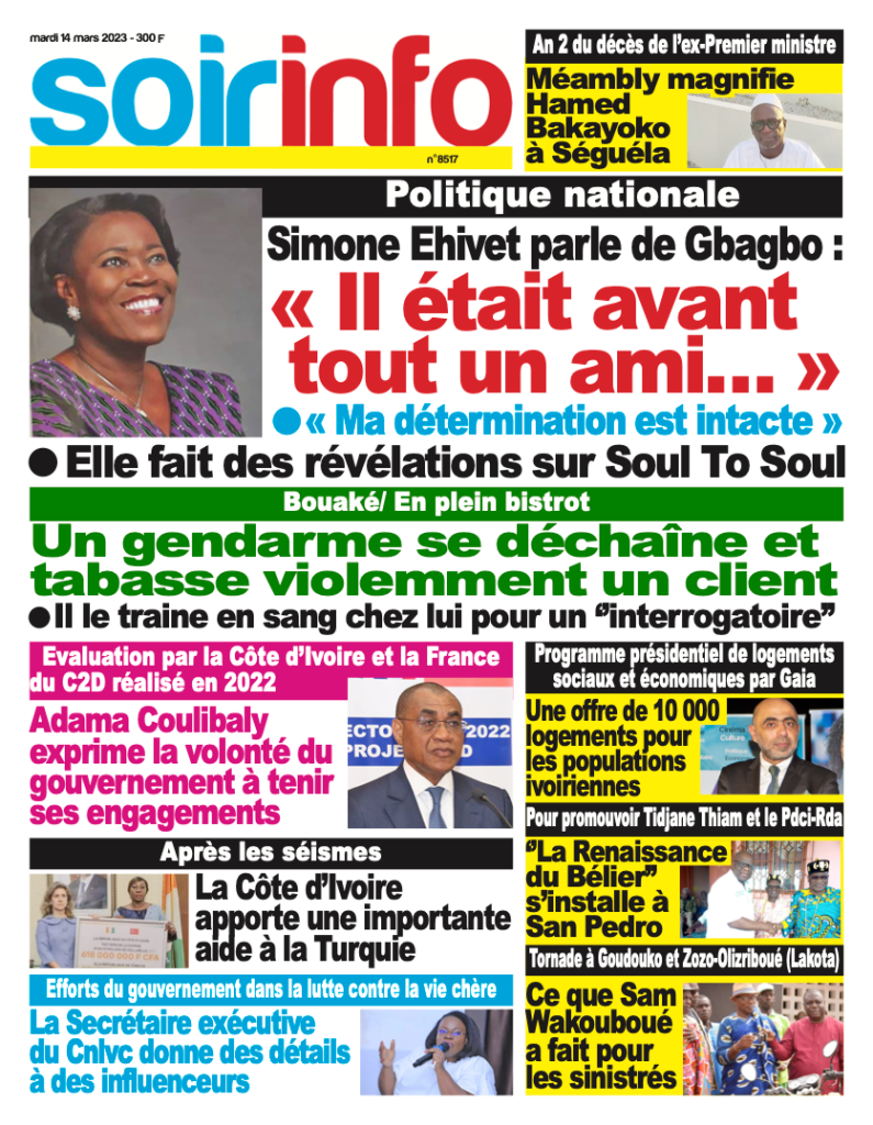 Titrologie Mars Revue De La Presse Ivoirienne Simone Parle