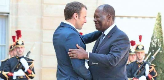 Alassane Ouattara a été reçu à l'Elysée par Emmanuel Macron, ce vendredi 20 avril 2018