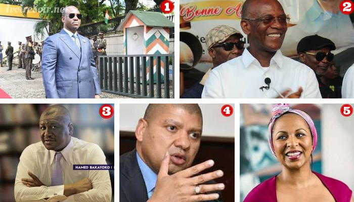 Top 5 des politiques ivoiriens populaires sur les réseaux sociaux