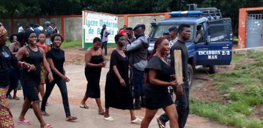 Des jeunes filles de Bangolo ont marché ce lundi 25 juin 2018