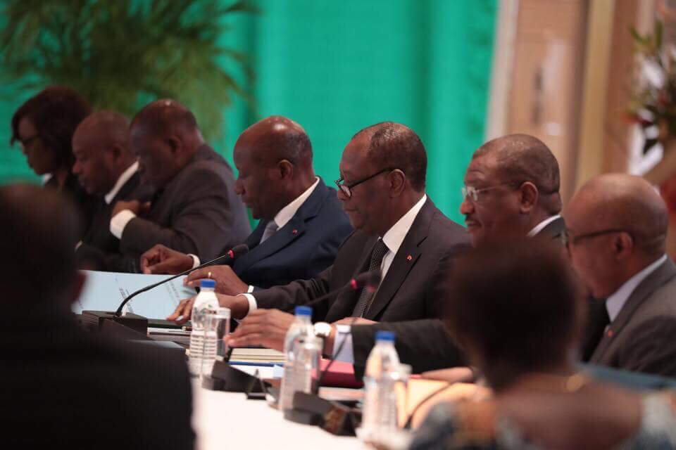 Conseil des ministres présidé par le président Alassane Ouattara, ce mercredi 27 juin 2018 à Yamoussoukro