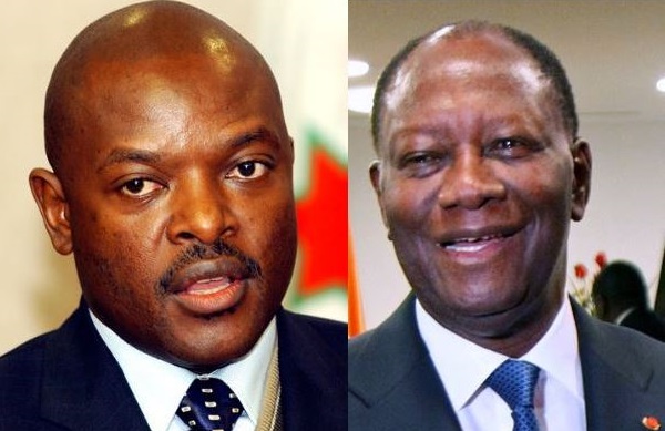 Pierre Nkurunkiza et Alassane Ouattara