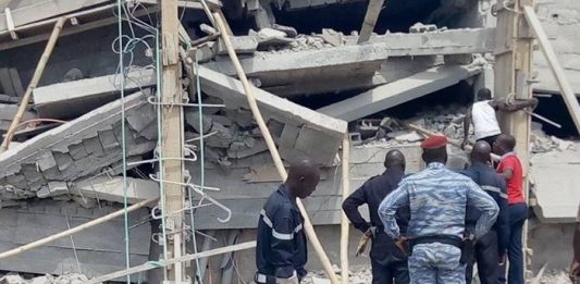 Effondrement d'un immeuble à Yamoussoukro