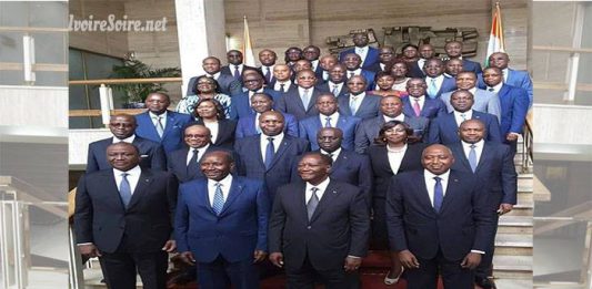 Le gouvernement ivoirien du mercredi 11 juillet 2018