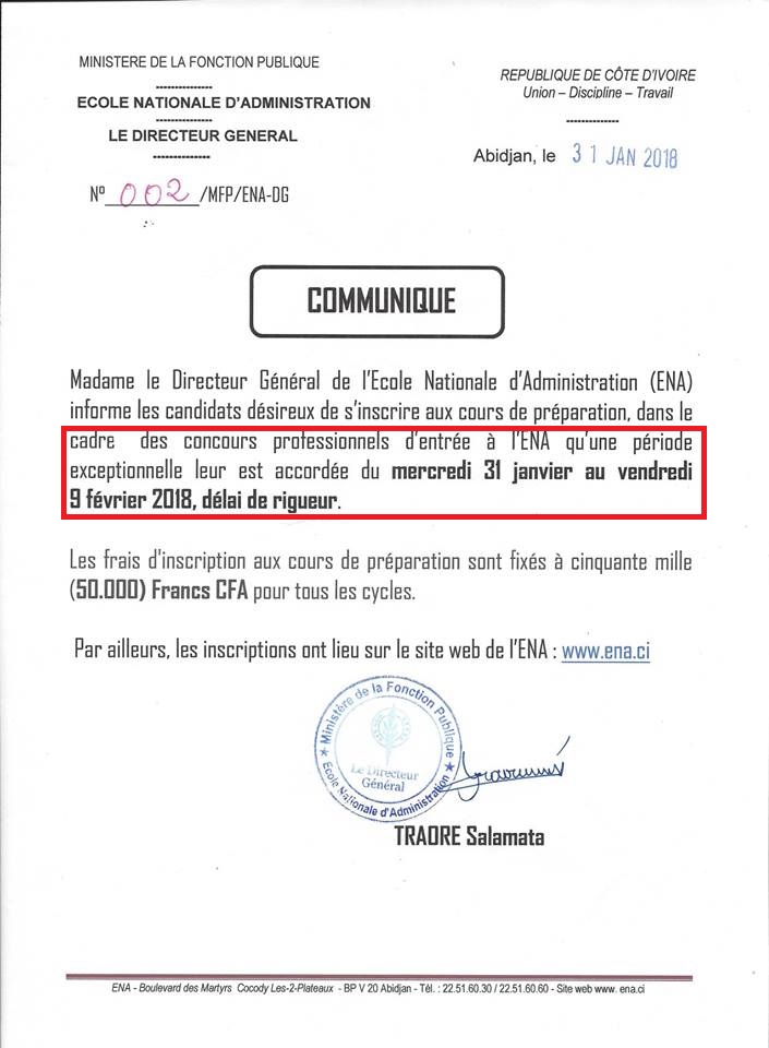 Une vraie corruption à l'ENA d'Abidjan