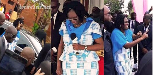 Simone Gbagbo à Moossou le samedi 25 août 2018