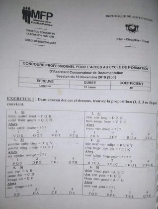 Concours Fonction Publique 2022 : Voici Quelques Sujets - YECLO.com