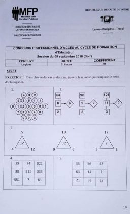 Concours Fonction Publique 2022 : Voici Quelques Sujets - YECLO.com