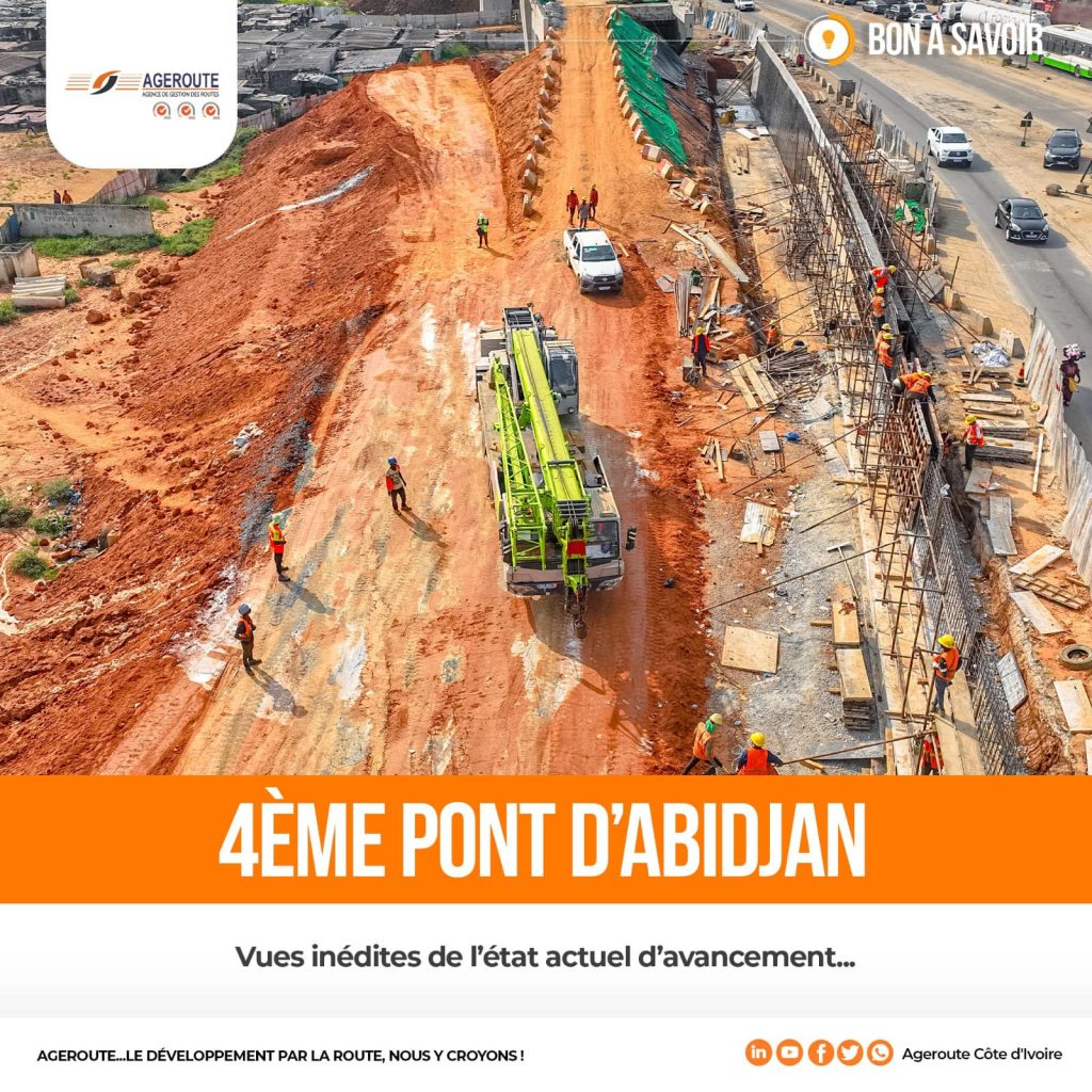 Me Pont Dabidjan Les Travaux De Construction Avancent Bien Des Images De Ce Er Janvier