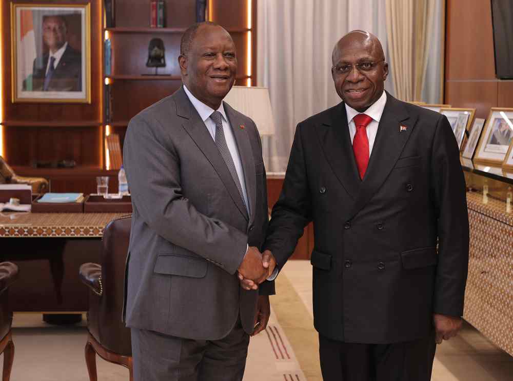 Coopération Côte d’Ivoire – Angola: le Ministre angolais des Relations Extérieures chez le président Ouattara